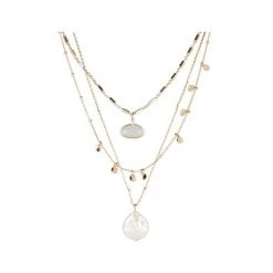 Oliver Bonas Gold Tone Faro Pearl Charms Layered Row Necklace -Oliver Bonas Shop unnamed file 1000