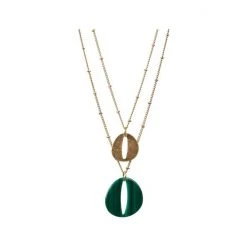 Oliver Bonas Galia Resin & Metal Double Row Necklace -Oliver Bonas Shop unnamed file 1008