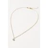 Oliver Bonas Alula Round Blue Chalcedony Drop Gold Plated Pendant Necklace -Oliver Bonas Shop unnamed file 1015