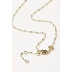 Oliver Bonas Alula Round Blue Chalcedony Drop Gold Plated Pendant Necklace -Oliver Bonas Shop unnamed file 1019