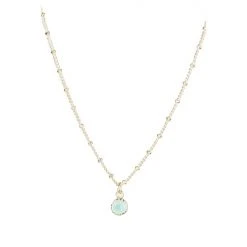 Oliver Bonas Alula Round Blue Chalcedony Drop Gold Plated Pendant Necklace -Oliver Bonas Shop unnamed file 1020