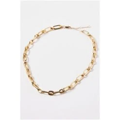 Oliver Bonas Gold Tone Merilee Links Chain Necklace -Oliver Bonas Shop unnamed file 1036