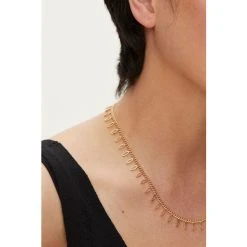 Oliver Bonas Gold Coloured Margot Leaf Motif Chain Necklace -Oliver Bonas Shop unnamed file 1042