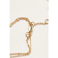 Oliver Bonas Emir Round Gold Coloured Enamel Drop Double Row Necklace -Oliver Bonas Shop unnamed file 1062