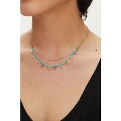 Oliver Bonas Natural Layered Chain Necklace -Oliver Bonas Shop unnamed file 1071