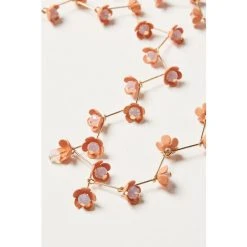 Oliver Bonas Orange Fleur Flower Link Collar Necklace -Oliver Bonas Shop unnamed file 1075