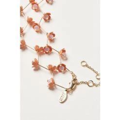 Oliver Bonas Orange Fleur Flower Link Collar Necklace -Oliver Bonas Shop unnamed file 1076