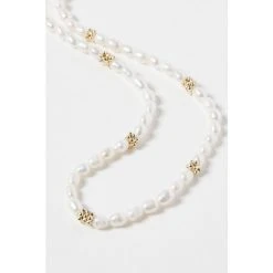 Oliver Bonas Edith Gold Coloured Pearl And Bead Necklace -Oliver Bonas Shop unnamed file 1081