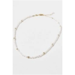 Oliver Bonas Edith Gold Coloured Pearl And Bead Necklace -Oliver Bonas Shop unnamed file 1086