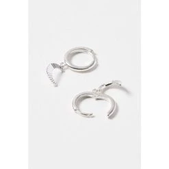 Oliver Bonas Luna Engraved Moon Silver Drop Earrings -Oliver Bonas Shop unnamed file 109