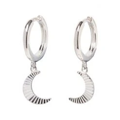 Oliver Bonas Luna Engraved Moon Silver Drop Earrings -Oliver Bonas Shop unnamed file 111
