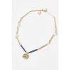 Oliver Bonas Blue Romina Beads And Pearls With Textured Disc Pendant Necklace -Oliver Bonas Shop unnamed file 1116
