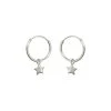 Oliver Bonas Sterling Silver Nova Star Drop Hoop Earrings -Oliver Bonas Shop unnamed file 112