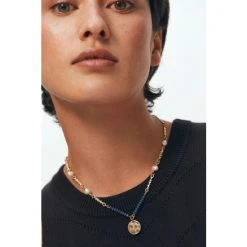 Oliver Bonas Blue Romina Beads And Pearls With Textured Disc Pendant Necklace 16 Oliver Bonas Blue Romina Beads And Pearls With Textured Disc Pendant Necklace -Oliver Bonas Shop unnamed file 1122