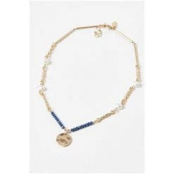 Oliver Bonas Blue Romina Beads And Pearls With Textured Disc Pendant Necklace 17 Oliver Bonas Blue Romina Beads And Pearls With Textured Disc Pendant Necklace -Oliver Bonas Shop unnamed file 1123
