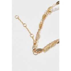 Oliver Bonas Natural Bondi Pearl Chain Double Row Chain Necklace -Oliver Bonas Shop unnamed file 1159