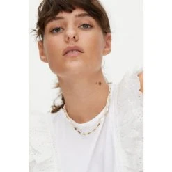 Oliver Bonas Natural Bondi Pearl Chain Double Row Chain Necklace -Oliver Bonas Shop unnamed file 1160