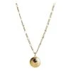 Oliver Bonas Kymani Engraved Disc & Stone Inlay Gold Plated Necklace -Oliver Bonas Shop unnamed file 1175