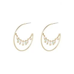 Oliver Bonas Gold Tone Serena Hoop Earrings -Oliver Bonas Shop unnamed file 118