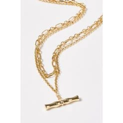 Oliver Bonas Womens Gold Plated Brass Iustus Double Row T Bar Bamboo Pendant Necklace -Oliver Bonas Shop unnamed file 1182