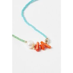 Oliver Bonas Natural Nara Seed Bead Pearl And Stone Chips Necklace -Oliver Bonas Shop unnamed file 1189