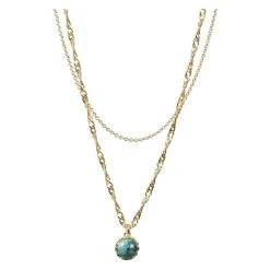 Oliver Bonas Darcy Stone Drop Double Row Gold Plated Layered Necklace -Oliver Bonas Shop unnamed file 1202