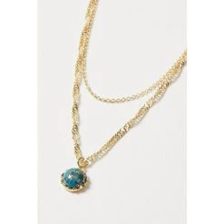 Oliver Bonas Darcy Stone Drop Double Row Gold Plated Layered Necklace -Oliver Bonas Shop unnamed file 1203