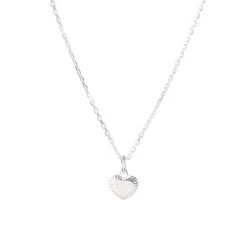 Oliver Bonas Silver Tone Luminita Mother Of Pearl Inlay Heart Mini Pendant Necklace -Oliver Bonas Shop unnamed file 1209