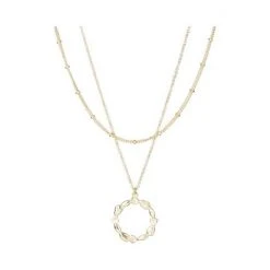 Oliver Bonas Gold Plated Layered Necklace -Oliver Bonas Shop unnamed file 1219