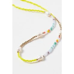 Oliver Bonas Yellow Skyla Seed Bead And Pearl Drop Necklace -Oliver Bonas Shop unnamed file 1233