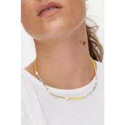 Oliver Bonas Yellow Skyla Seed Bead And Pearl Drop Necklace -Oliver Bonas Shop unnamed file 1235
