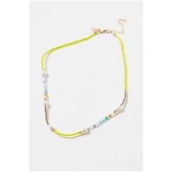 Oliver Bonas Yellow Skyla Seed Bead And Pearl Drop Necklace -Oliver Bonas Shop unnamed file 1237