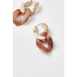 Oliver Bonas Natural Kai Internlinked Matte Resin Hoop Earrings -Oliver Bonas Shop unnamed file 124