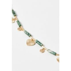 Oliver Bonas Natural Lettie Marble Beads And Heart Charm Pendant Necklace -Oliver Bonas Shop unnamed file 1247