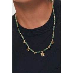 Oliver Bonas Natural Lettie Marble Beads And Heart Charm Pendant Necklace -Oliver Bonas Shop unnamed file 1249