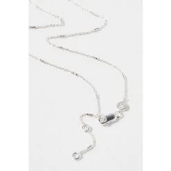 Oliver Bonas Natural Blythe Pebble Charm Paua Shell Silver Coloured Pendant Necklace -Oliver Bonas Shop unnamed file 1265