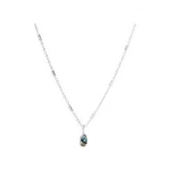 Oliver Bonas Natural Blythe Pebble Charm Paua Shell Silver Coloured Pendant Necklace -Oliver Bonas Shop unnamed file 1266