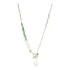 Oliver Bonas Green Dara Gold Plated Aventurine Detail Chain And Pearl Drop Necklace -Oliver Bonas Shop unnamed file 1267