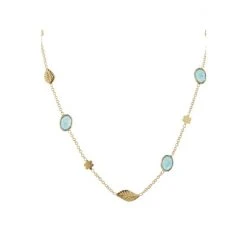 Oliver Bonas Green Treasure Flower Leaf And Stone Detail Collar Necklace -Oliver Bonas Shop unnamed file 1284