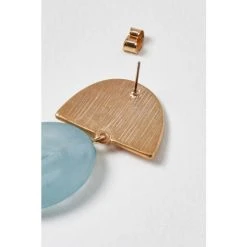 Oliver Bonas Blue Ezra Stone Stud Earrings -Oliver Bonas Shop unnamed file 130