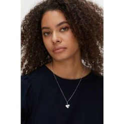 Oliver Bonas Silver Plated Grazia Machine Engraved Heart Charm Necklace -Oliver Bonas Shop unnamed file 1306