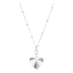 Oliver Bonas Silver Plated Grazia Machine Engraved Heart Charm Necklace -Oliver Bonas Shop unnamed file 1308