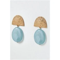 Oliver Bonas Blue Ezra Stone Stud Earrings -Oliver Bonas Shop unnamed file 132