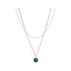 Oliver Bonas Green Darcey Stone Drop Double Row Gold Plate Necklace -Oliver Bonas Shop unnamed file 1321