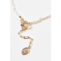 Oliver Bonas Natural Cyrene Pearl & Chain Pendant Necklace -Oliver Bonas Shop unnamed file 1330