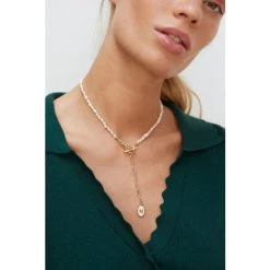 Oliver Bonas Natural Cyrene Pearl & Chain Pendant Necklace -Oliver Bonas Shop unnamed file 1332
