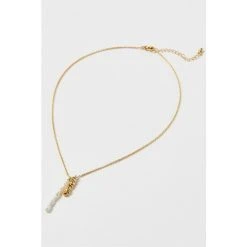 Oliver Bonas Natural Vera Pearl & Golden Nugget Chain Necklace -Oliver Bonas Shop unnamed file 1337