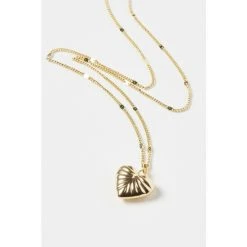 Oliver Bonas Oceania Heart Charm Gold Plated Chain Necklace -Oliver Bonas Shop unnamed file 1348