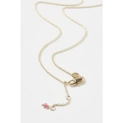 Oliver Bonas Cassandra Pink Organic Loop And Pearl Gold Plated Pendant Necklace -Oliver Bonas Shop unnamed file 1360