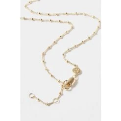 Oliver Bonas Alula Round Onyx Drop Gold Plated Necklace -Oliver Bonas Shop unnamed file 1367